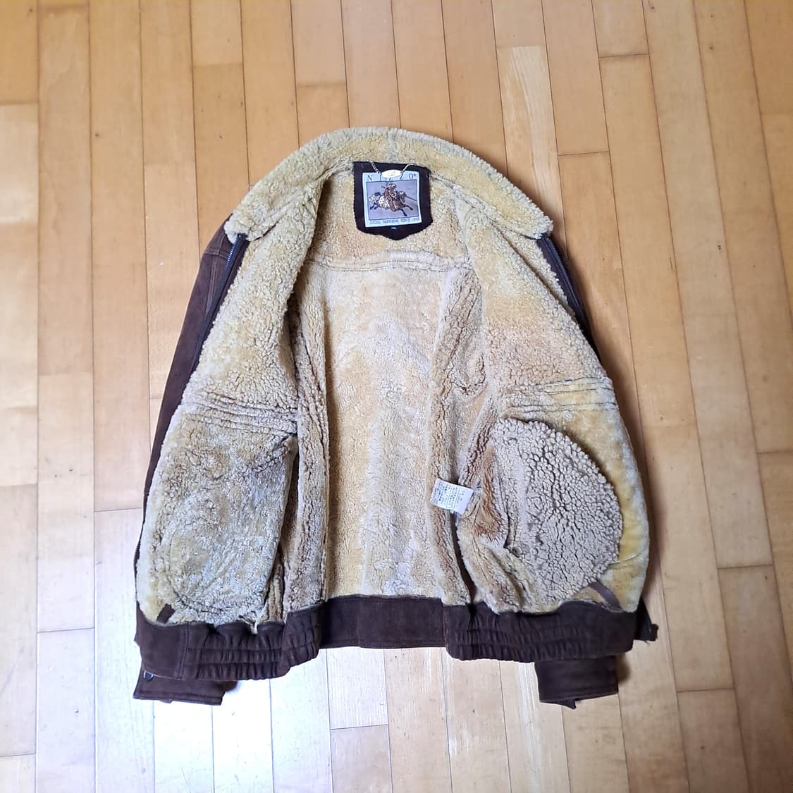 (택포) 진도 양가죽 양털 범버 자켓 105 B374 상품이미지7