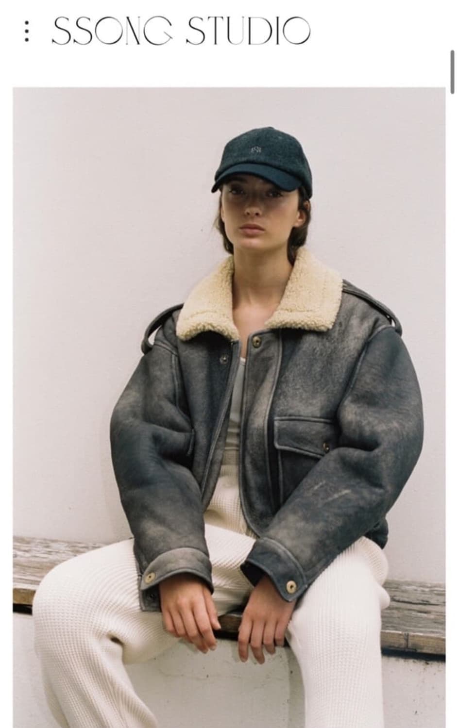 쏭스튜디오 무스탕 점퍼 상품이미지1