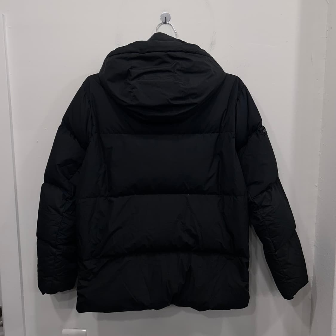 네파 덕다운 스몰로고 무광 후드 푸퍼 패딩 상품이미지5