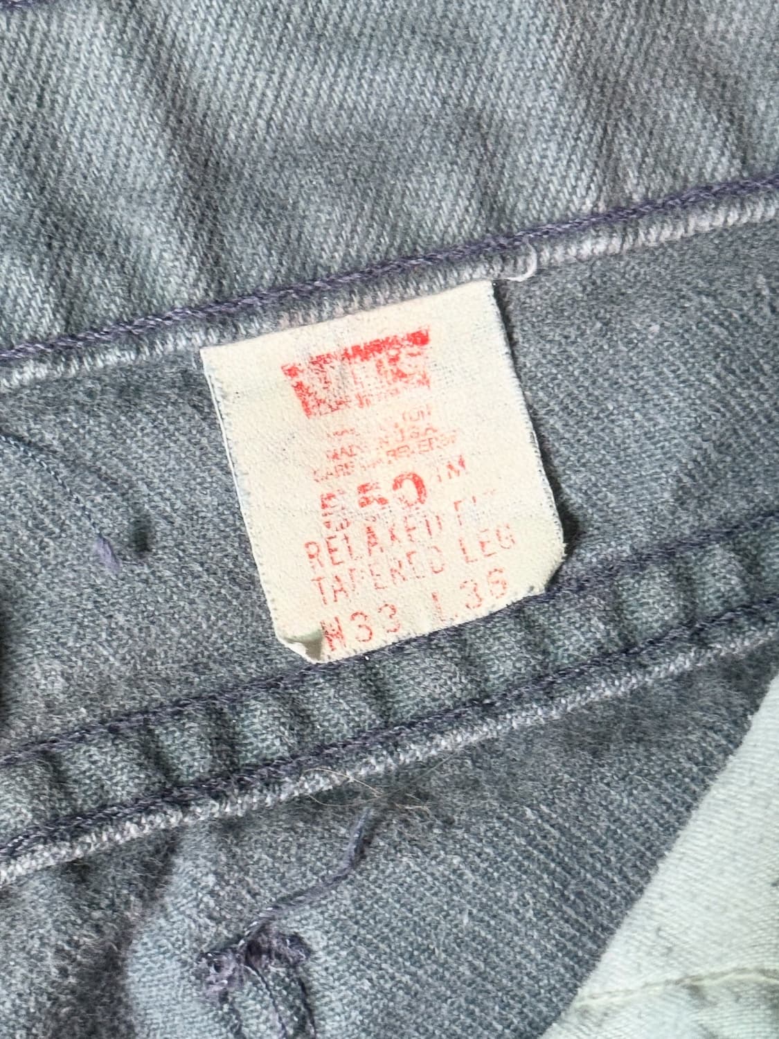 (32) 90s USA 리바이스 550 빈티지 데님 팬츠 상품이미지4