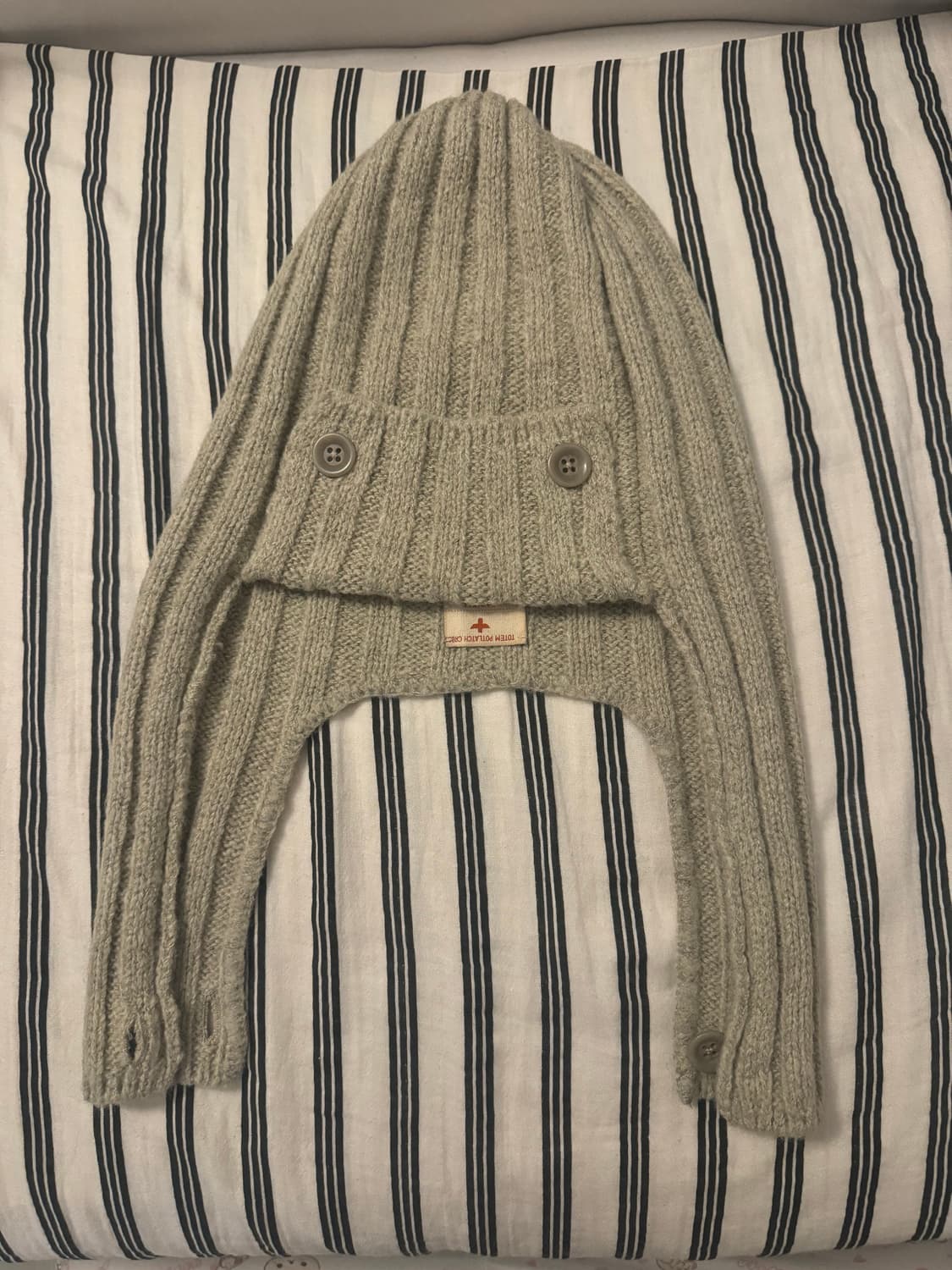 캐피탈 5G 울 3x3 립 헌팅 니트 캡 베이지 상품이미지4