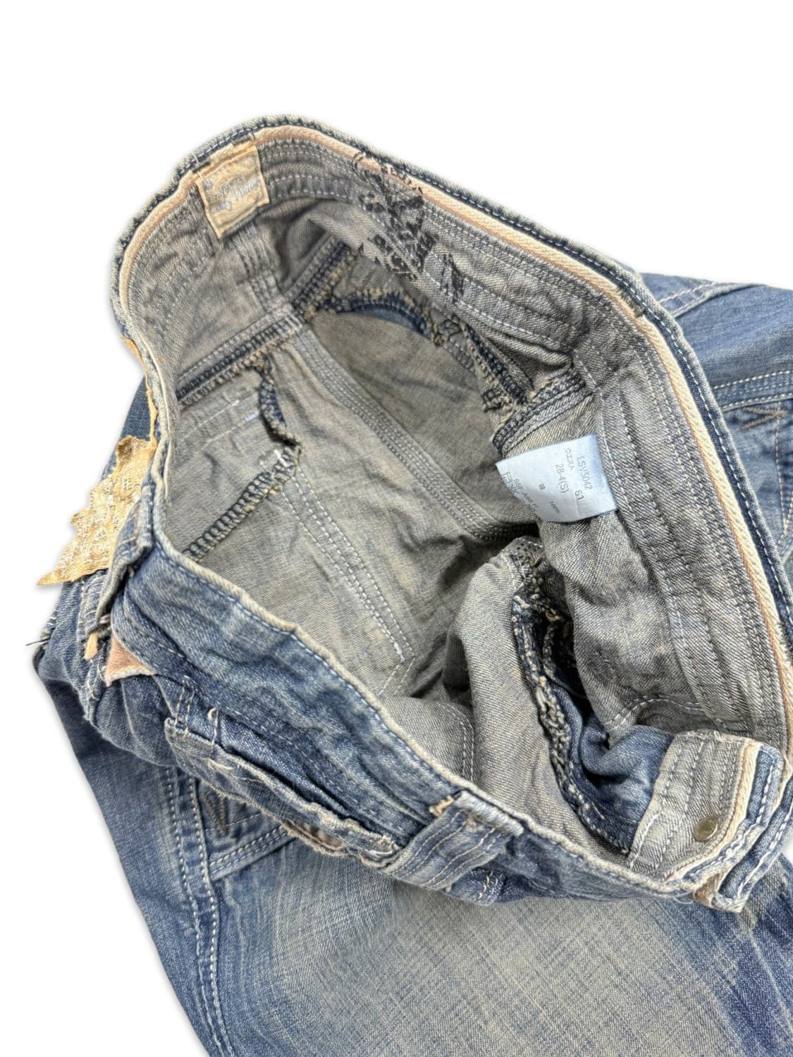 빈티지 brappers 로우라이즈 데님 부츠컷 팬츠 상품이미지4