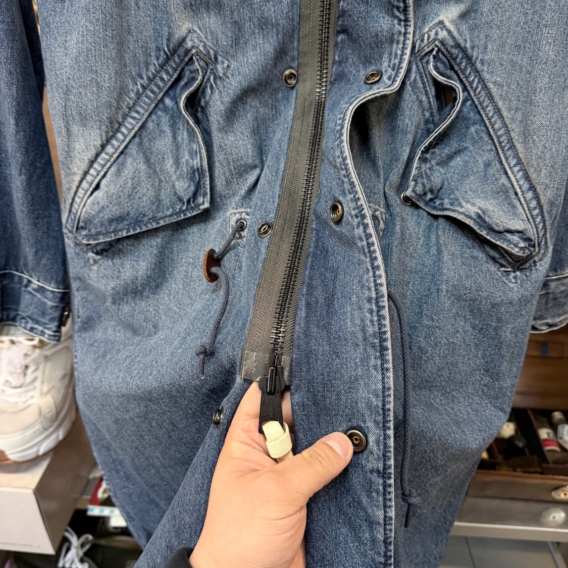 존불 M51 데님 피쉬테일 파카 야상 상품이미지8