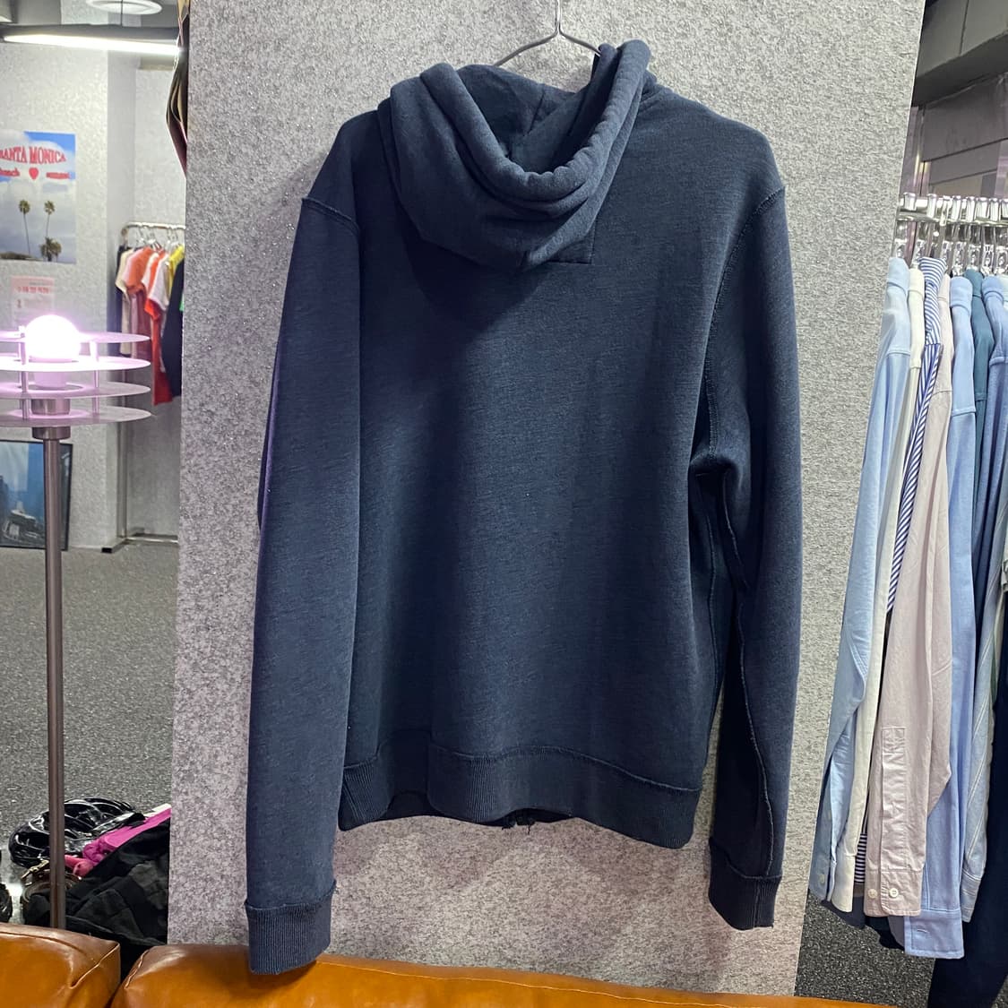 아베크롬비 아치로고 네이비 후드집업 B3341 상품이미지4