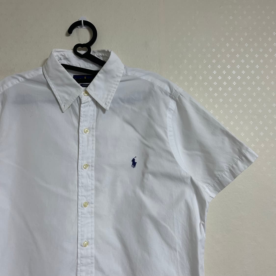 폴로 랄프로렌 신형 반팔 셔츠 화이트 M   상품이미지5