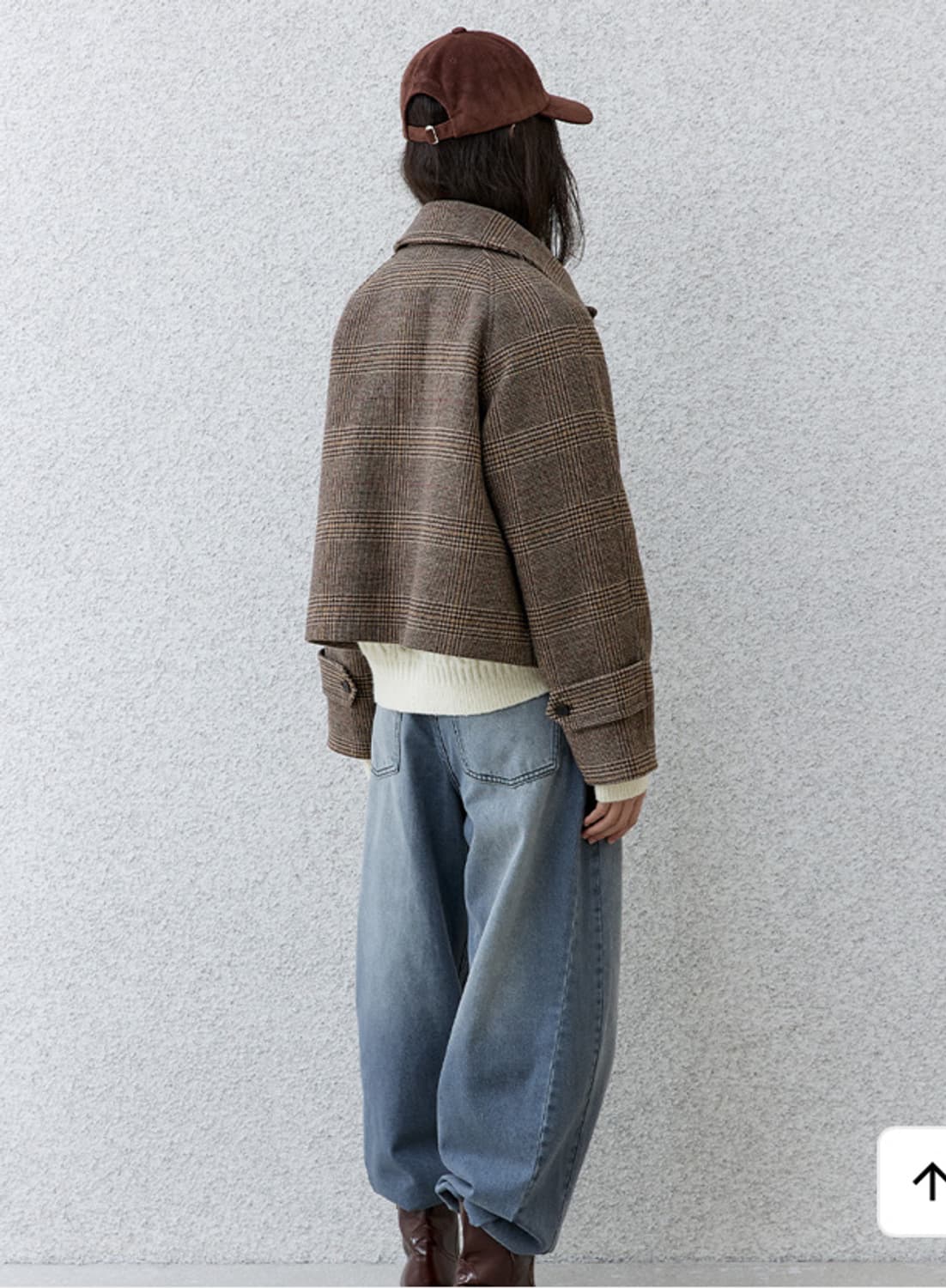 오아이오아이 OIC 체크 숏 울 자켓 상품이미지4