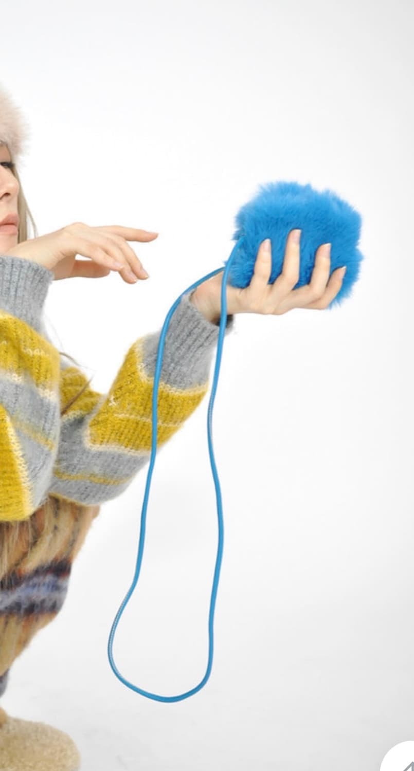 프라이빗룩북 퍼미니백 블루 상품이미지1