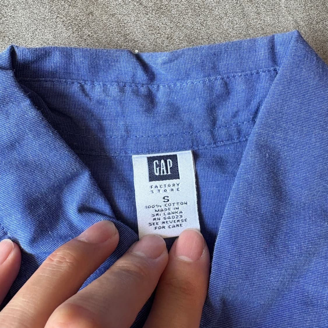 갭 딥 블루 긴팔 셔츠 상품이미지5