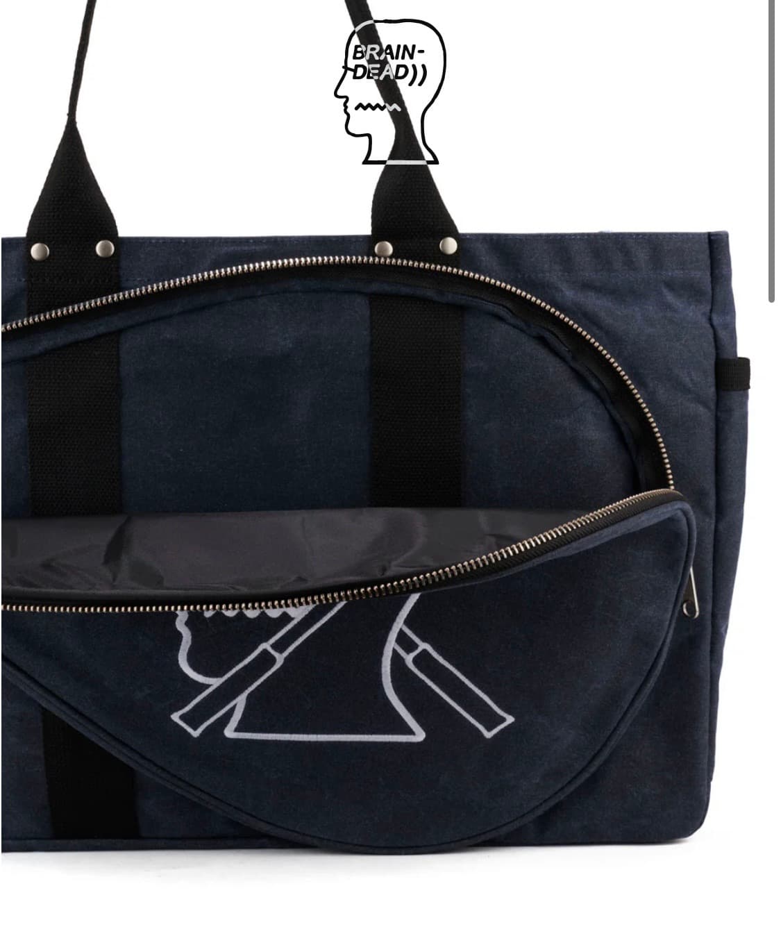 braindead 브레인데드 캔버스 테니스 토트백 상품이미지3