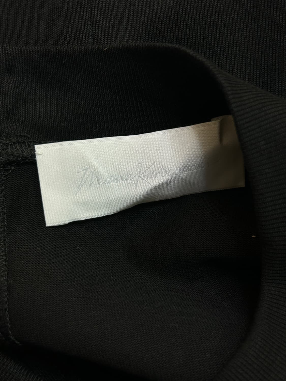 Mame Kurogouchi 마메 쿠로고치 코튼 저지 커브드 라인 원피스 상품이미지7