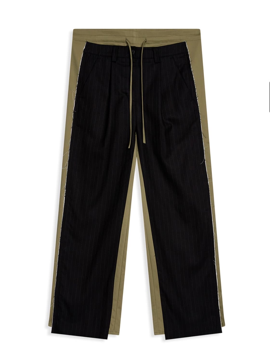 오픈와이와이 FRONT STRIPE LAYERED PANTS, KHAKI 상품이미지4