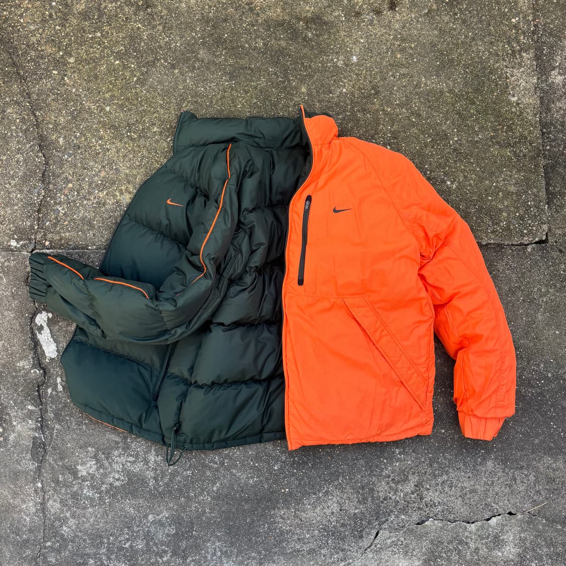나이키 리버시블 패딩 점퍼 그린/오렌지 L 상품이미지8