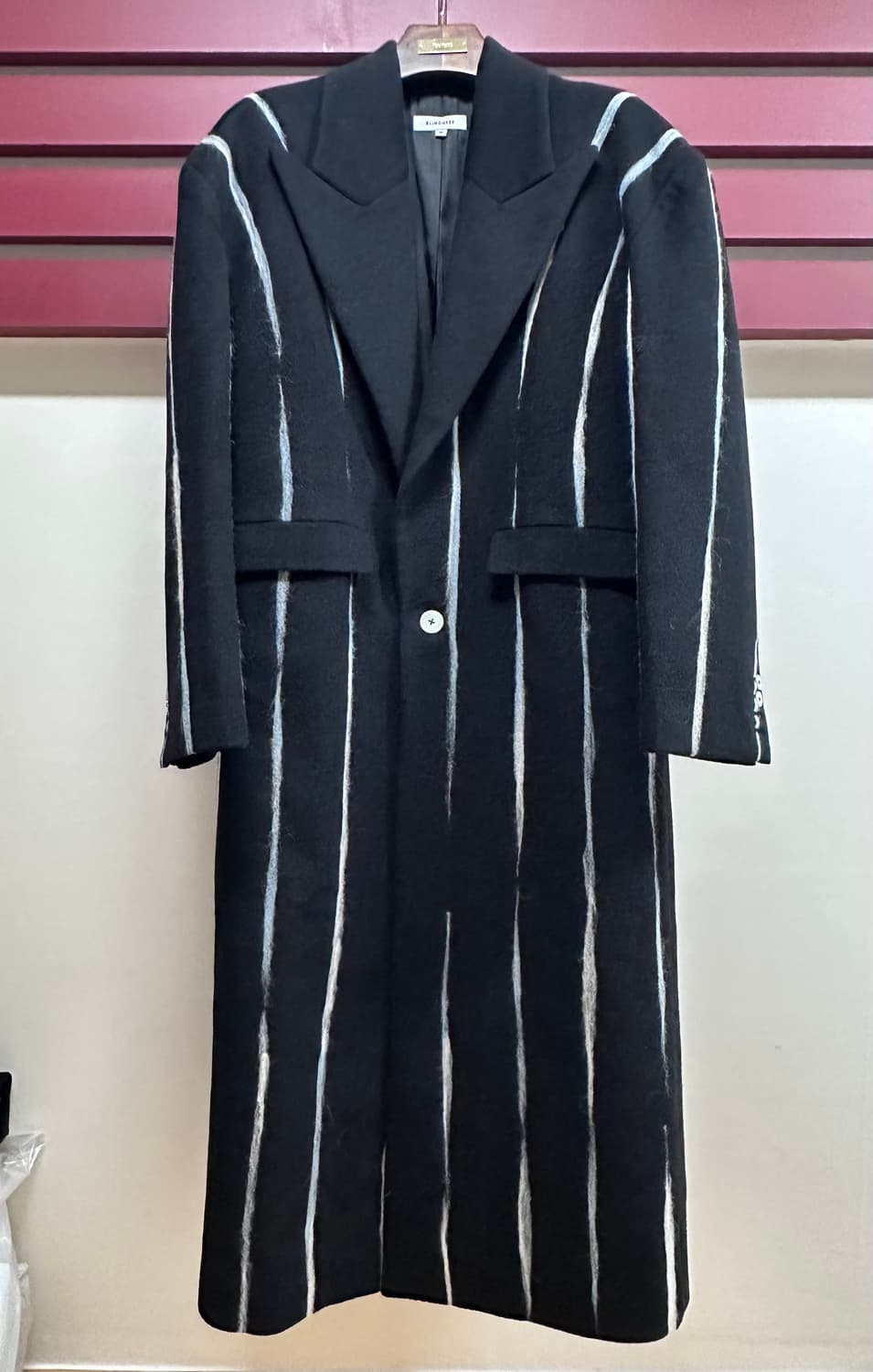 블라인드니스 컬렉션라인 맥시 스트라이프 롱코트 M 상품이미지1