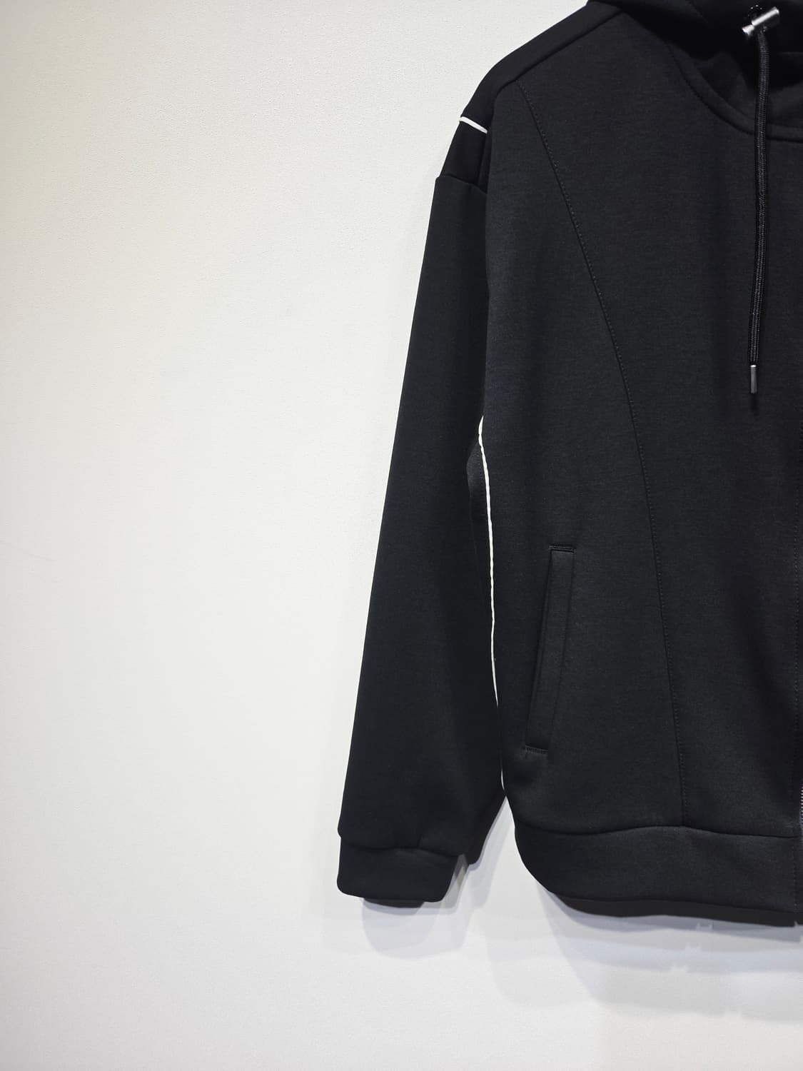 인터크루(intercrew) 오링 지퍼 배색 후드 집업 상품이미지4