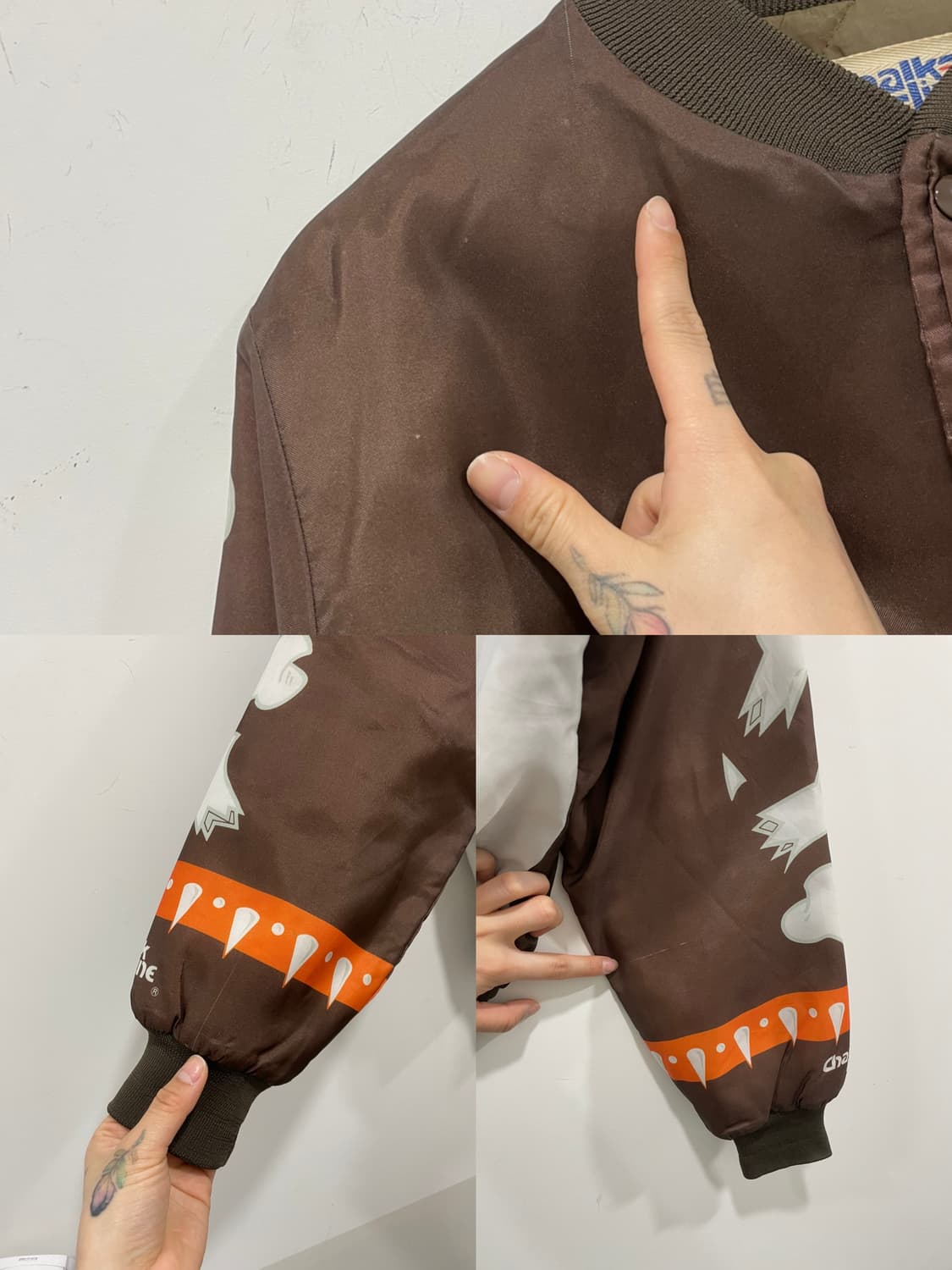 90s Chalk Line 클리블랜드브라운스 Dawg Pound 바시티 상품이미지9