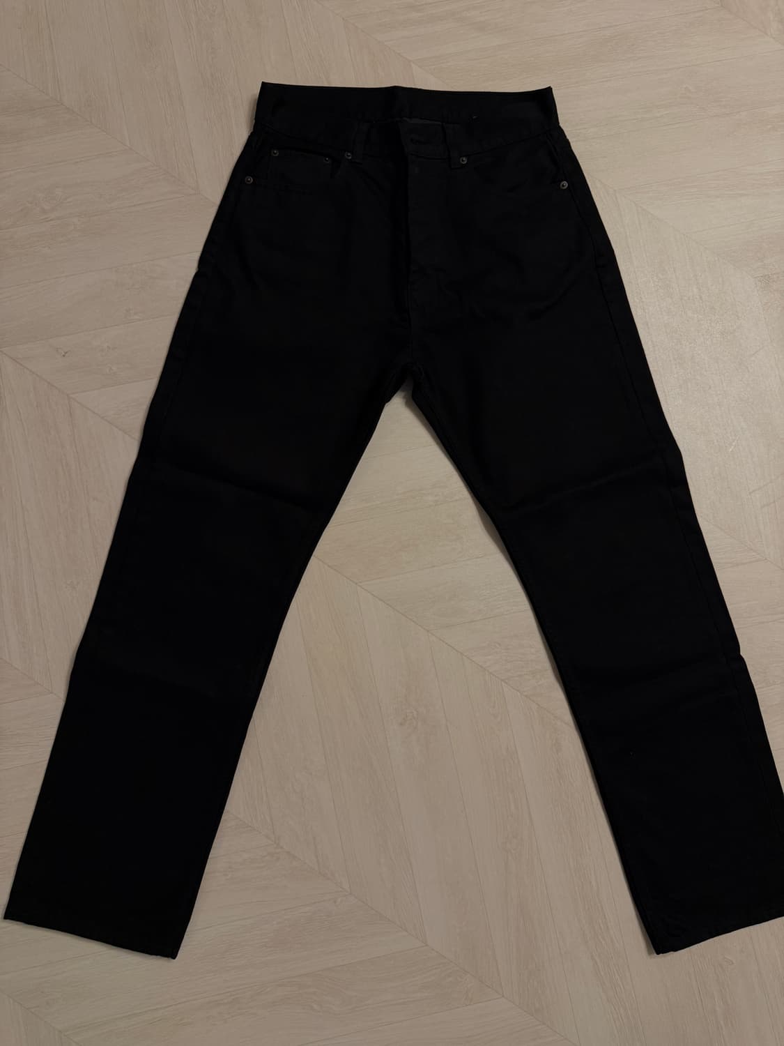 피어오브갓 에센셜 더블랙컬렉션 데님팬츠 블랙 새상품 상품이미지1