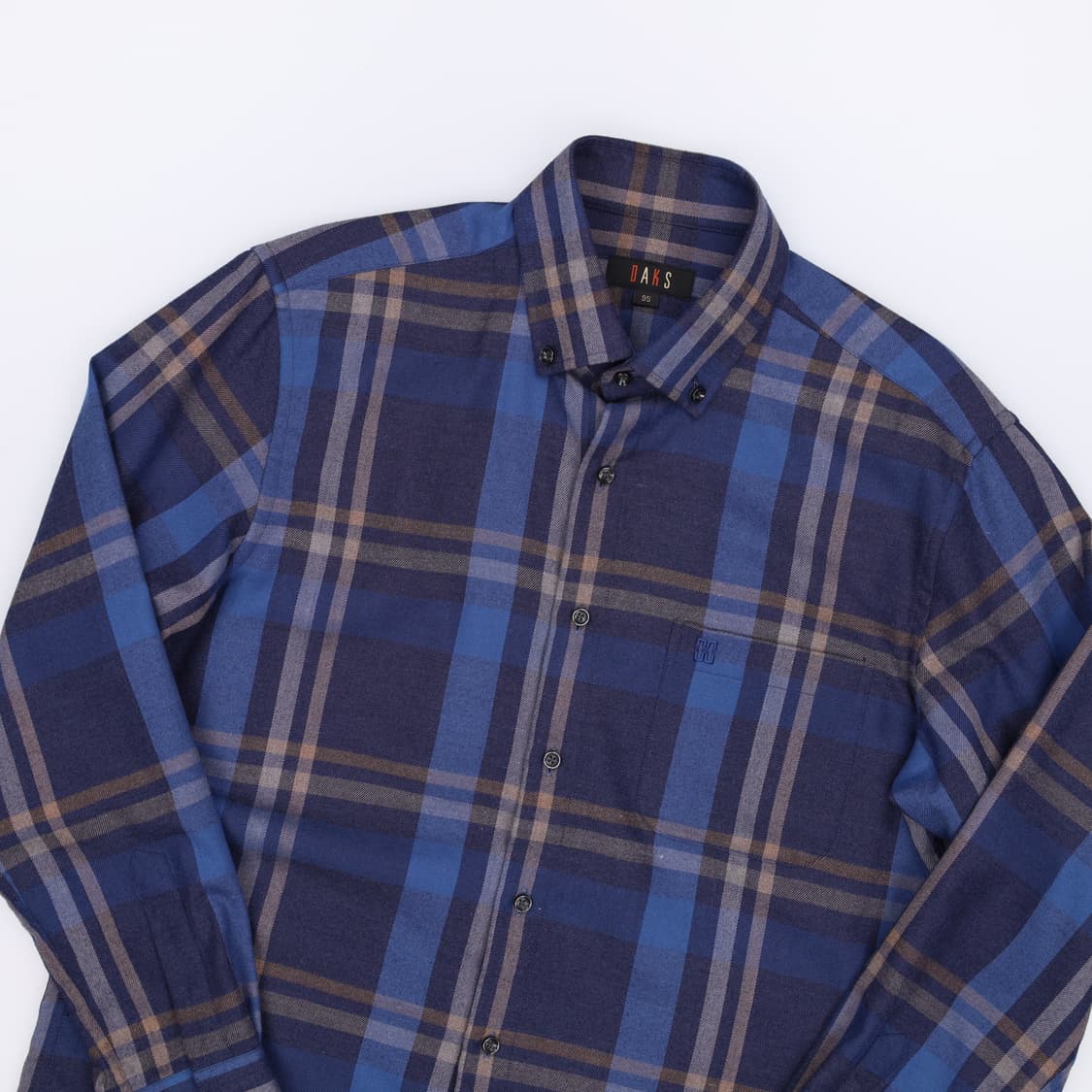 95 닥스 남성 고급 타탄 체크 셔츠 남방 4278 상품이미지3