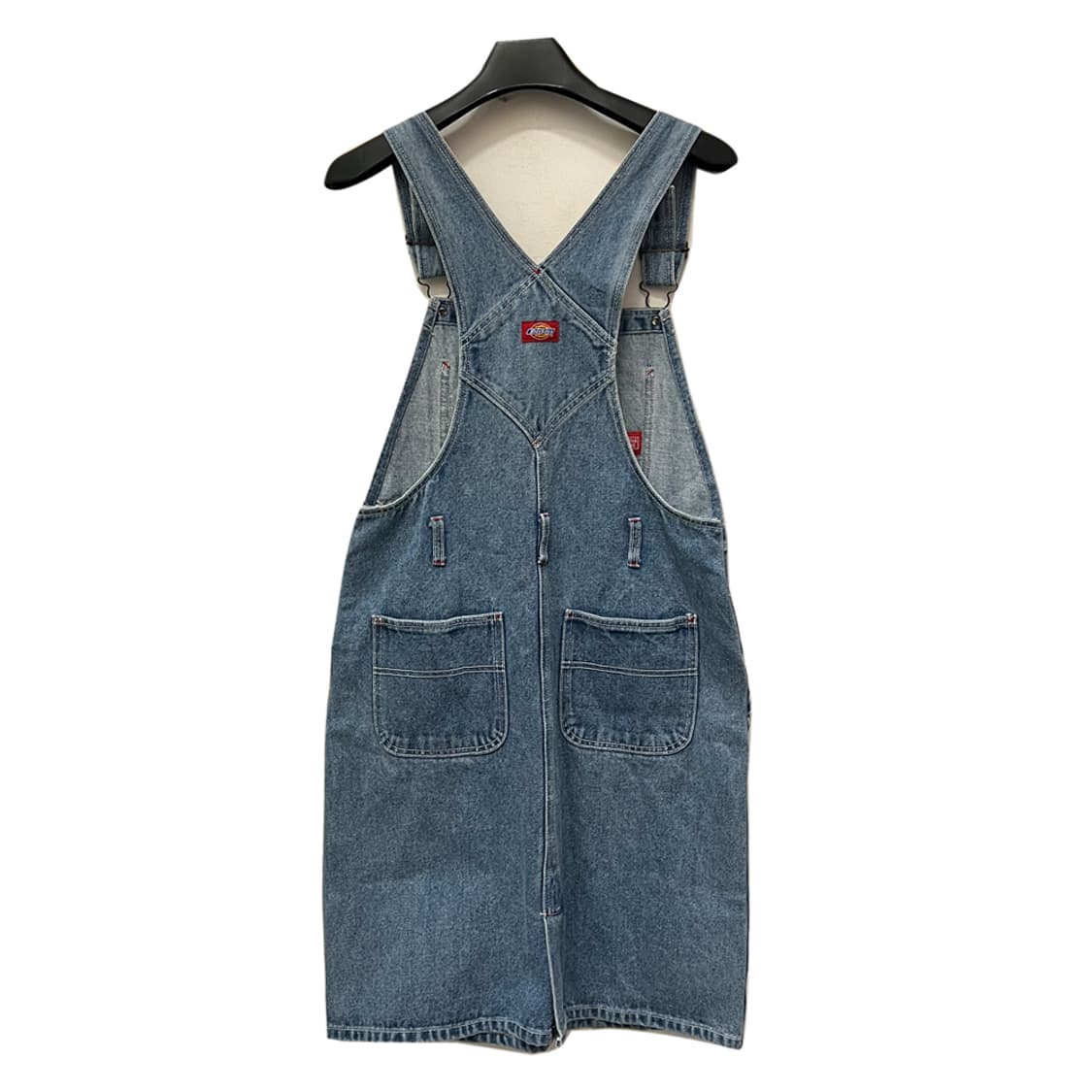 디키즈 연청 데님 오버롤 멜빵 스커트 S 상품이미지2