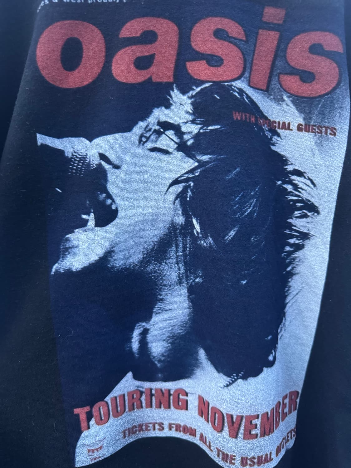 00s 오아시스 Oasis 투어 프린트 반팔 티셔츠 상품이미지3