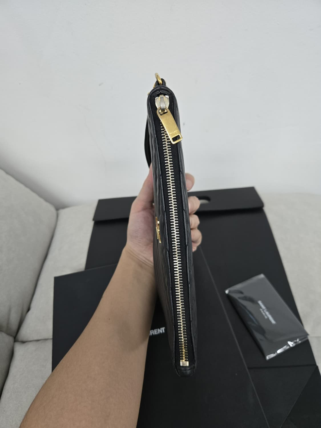[보증서 정품]입생로랑 클러치백 스몰 상품이미지5
