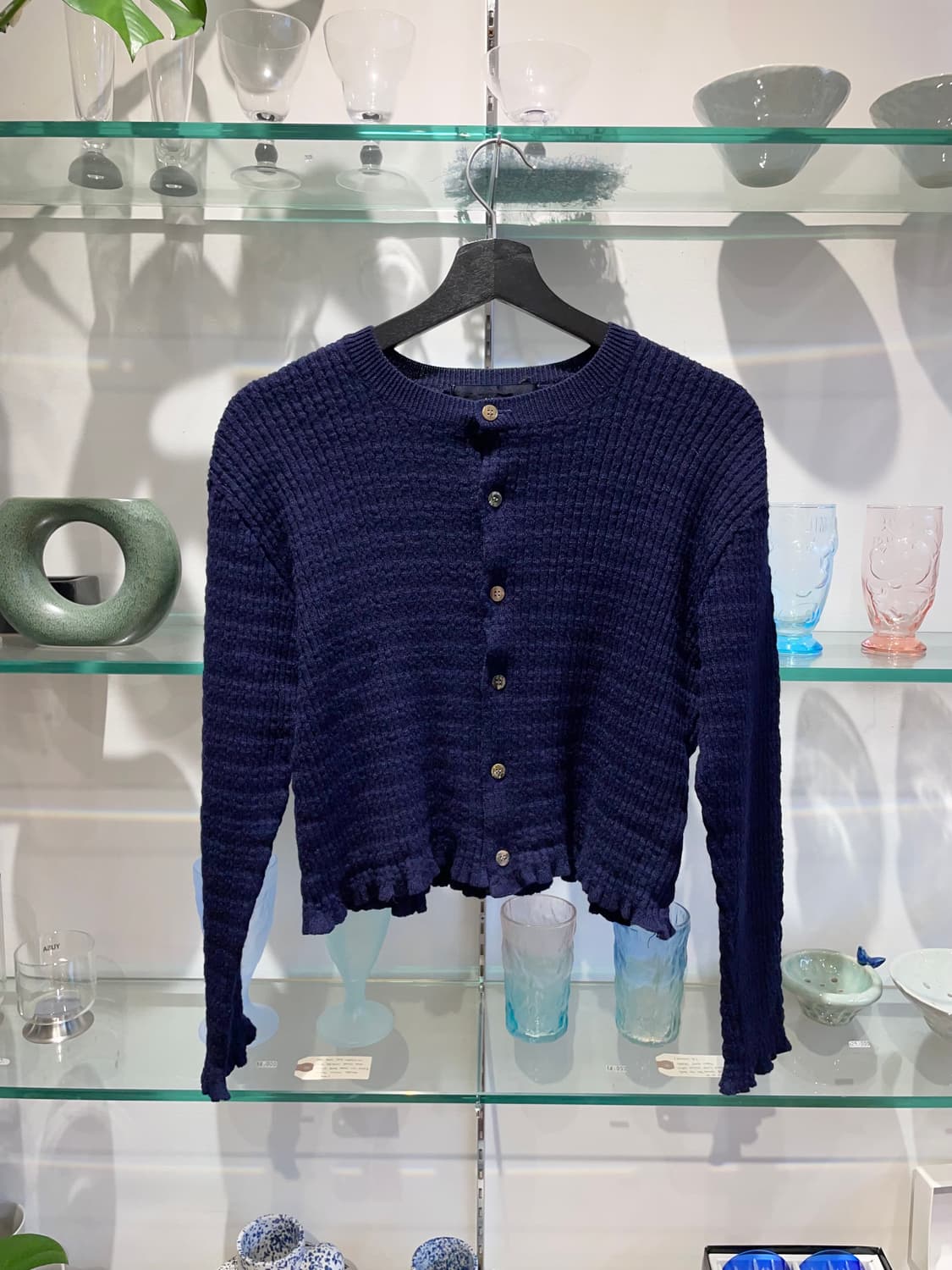 꼼데가르송 트리콧 pleats cardigan  상품이미지1