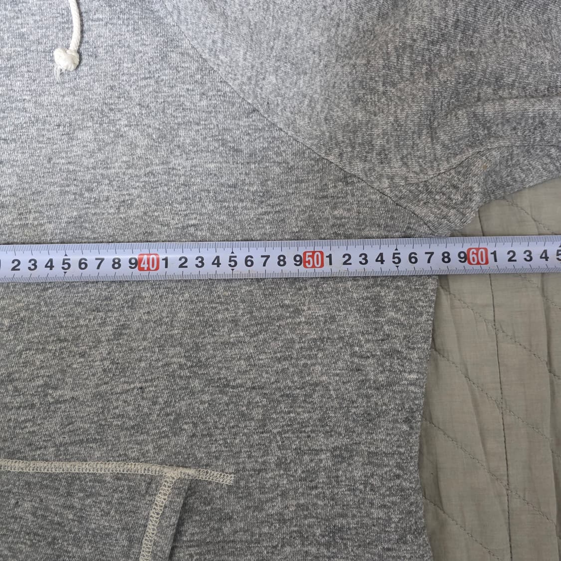 [XL] 60-70s 트루빈티지 노브랜드 후드티 멜란지 그레이 상품이미지7
