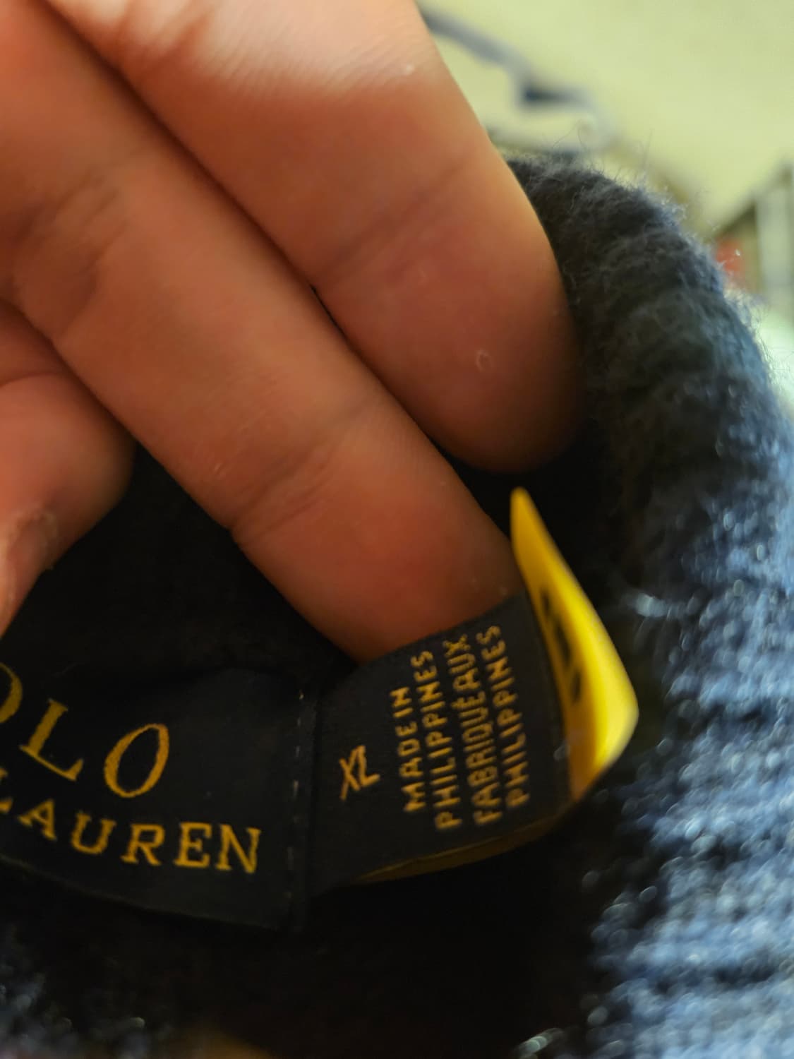 폴로 꽈배기 니트 남색 xl 상품이미지2