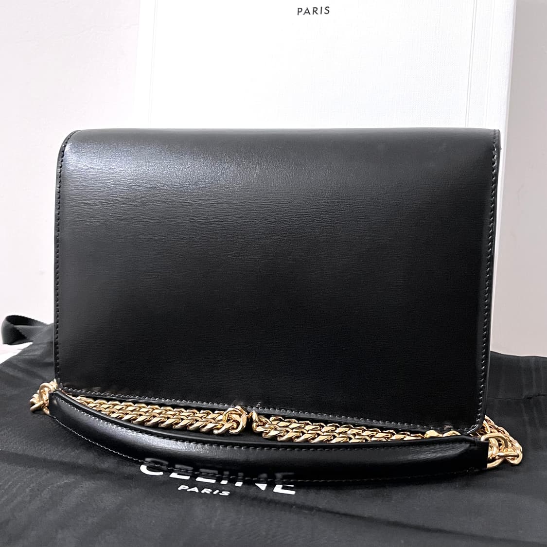 [S급/정품] 셀린느 마고 체인 지갑 가방 블랙 상품이미지3