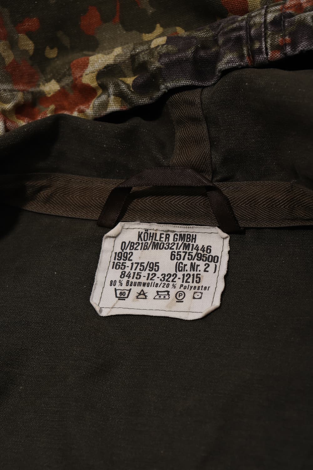 GERMANY 독일군 플랙탄 야상 점퍼 size S 상품이미지6