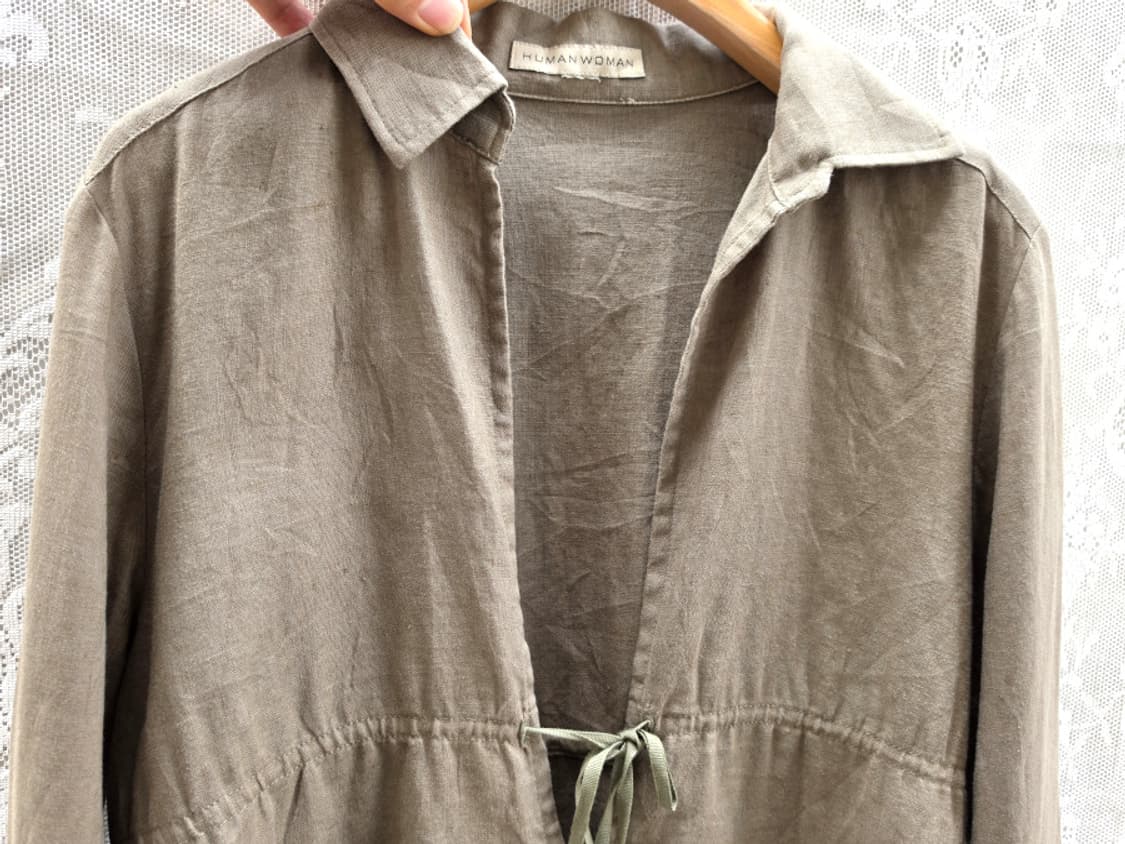 휴먼 우먼 리넨 블라우스 상품이미지2