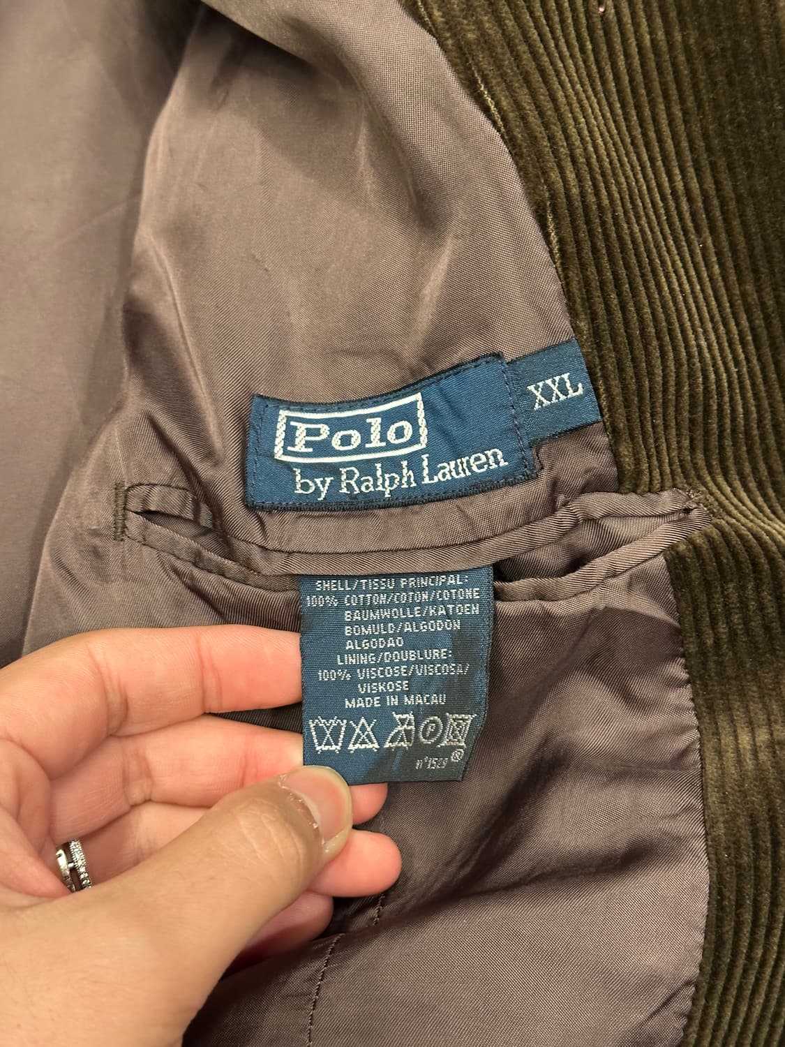90s 폴로 랄프로렌 코듀로이 자켓 XXL 상품이미지5