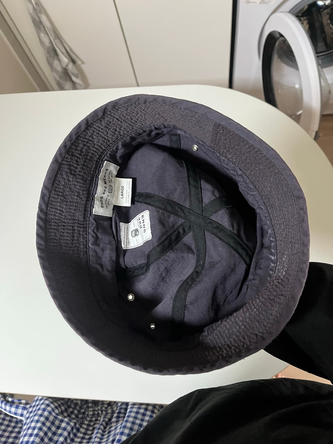 [L]엔즈엔드민즈 아미 버킷햇 (army hat_aubergine컬러) 상품이미지6