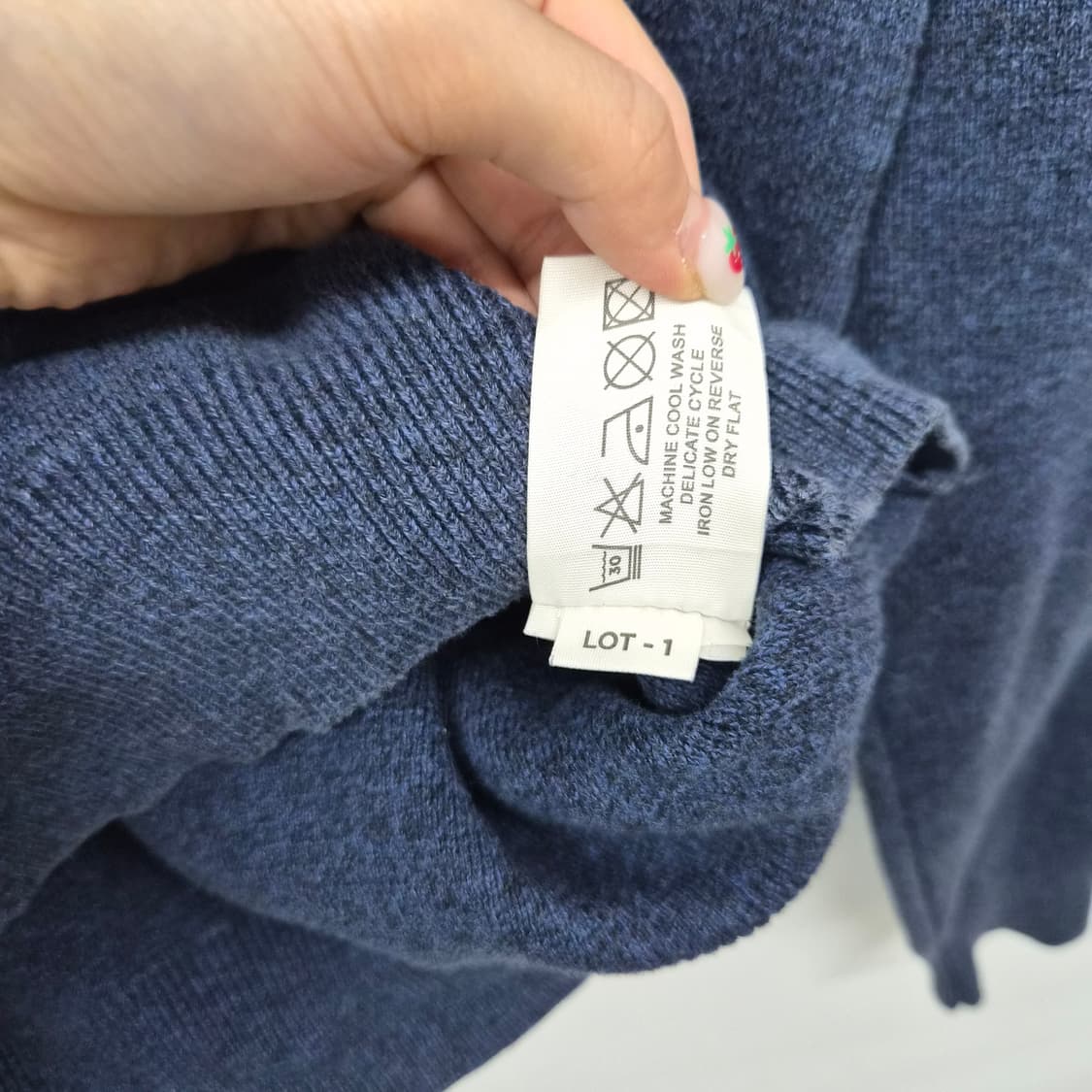 디젤 하프넥 니트 네이비 남성 L 상품이미지5