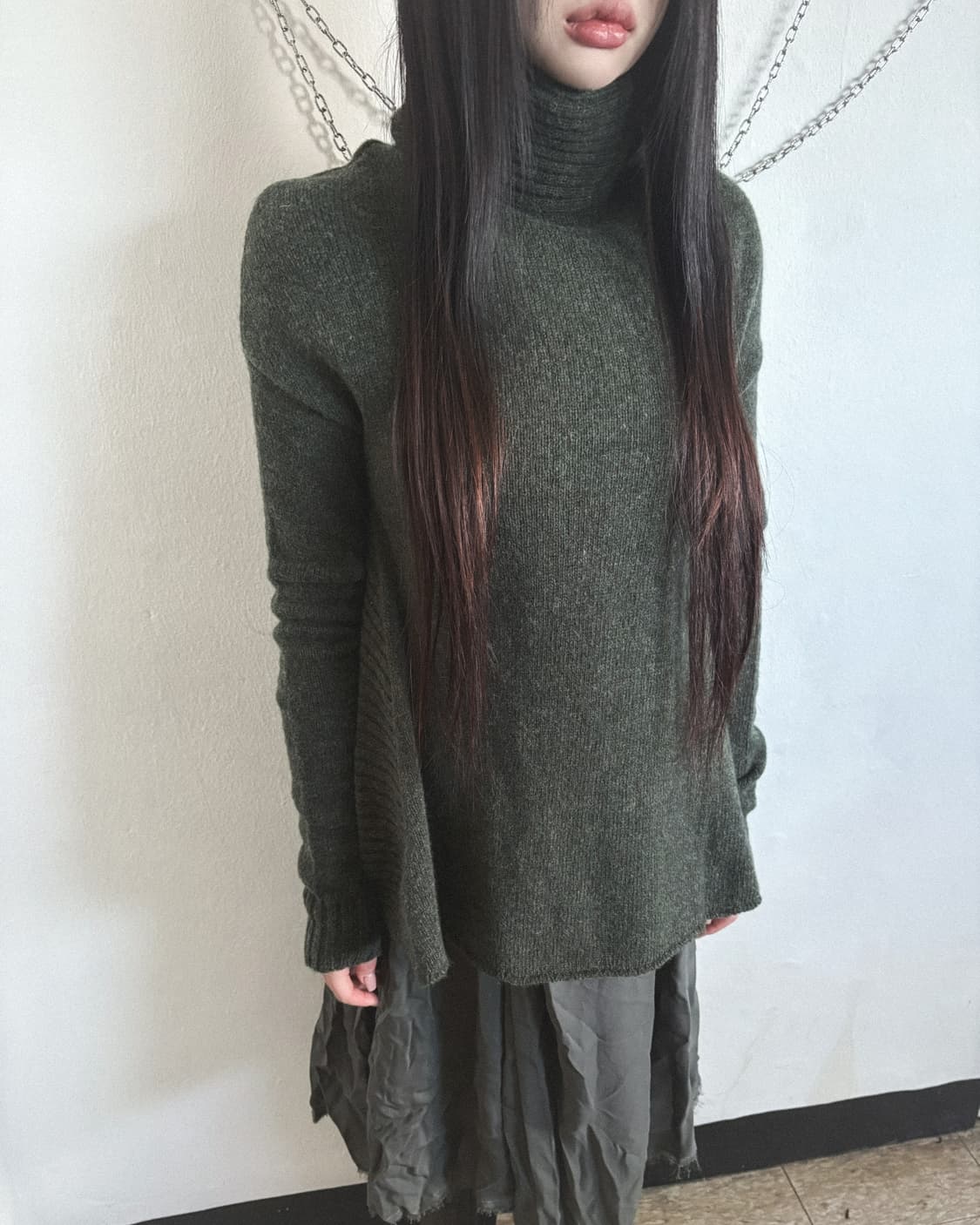 발렌시아가 게스키에르 하이넥 드레이프 플레어 니트 상품이미지3