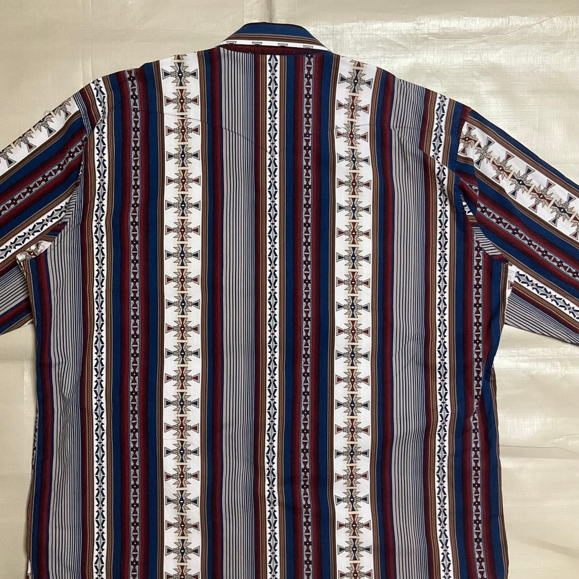 빈티지 팬핸들 웨스턴 패턴셔츠 상품이미지6