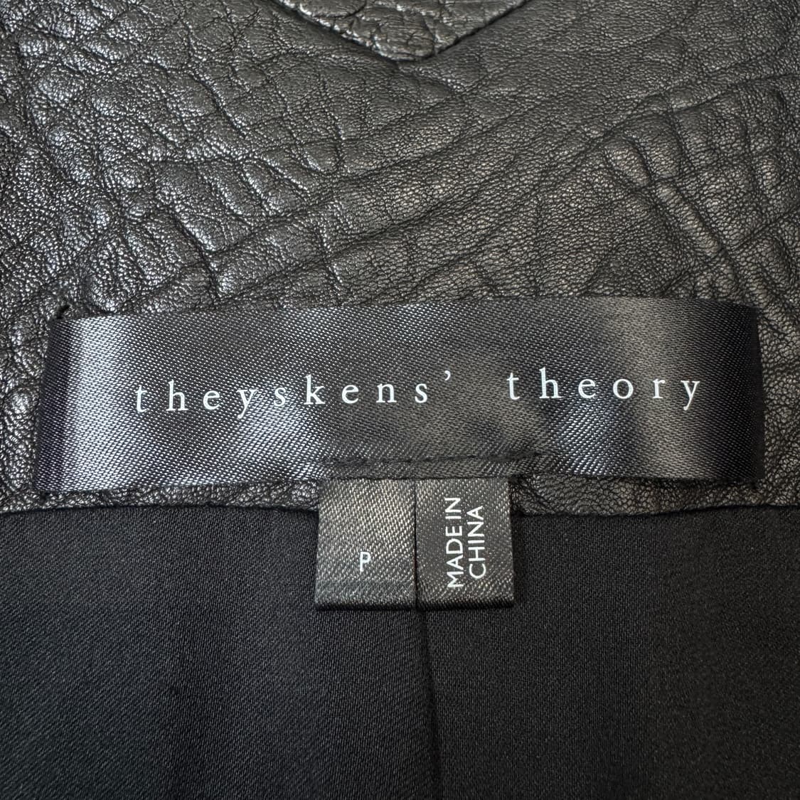 띠어리 리얼레더 사선 락시크 펑크 릭오웬스맛 양가죽 자켓 상품이미지6