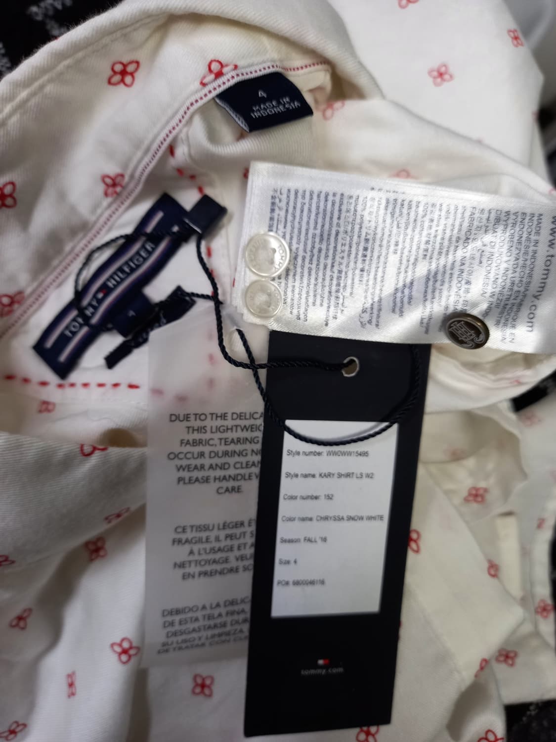 새 타미힐피거 춘추 긴팔 남방블라우스 55 상품이미지9