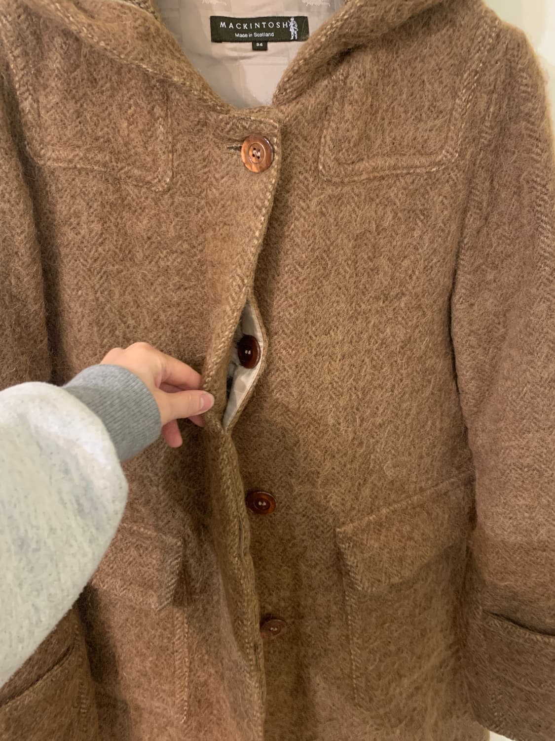 매킨토시 여성후드코트 (알파카모헤어울) 상품이미지4