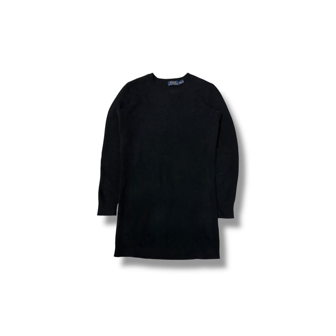 [S] 폴로 블랙 울 캐시미어 니트 원피스 상품이미지3