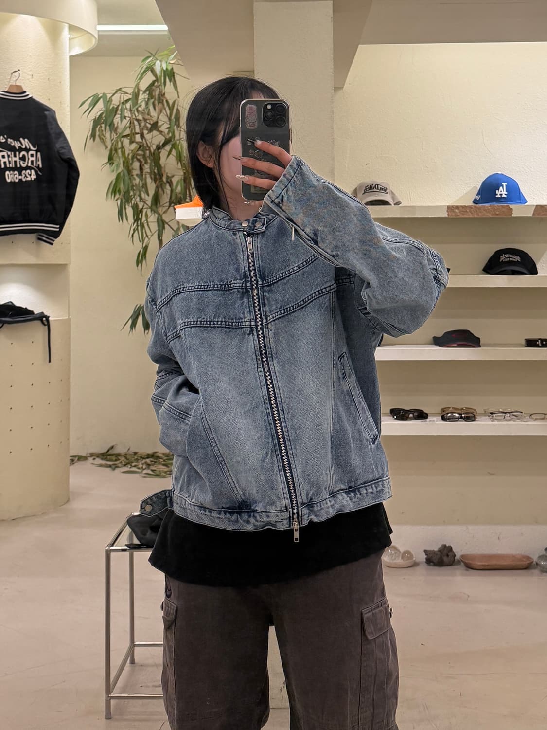 젠틀커버 데님 라이더 자켓 U627 상품이미지1