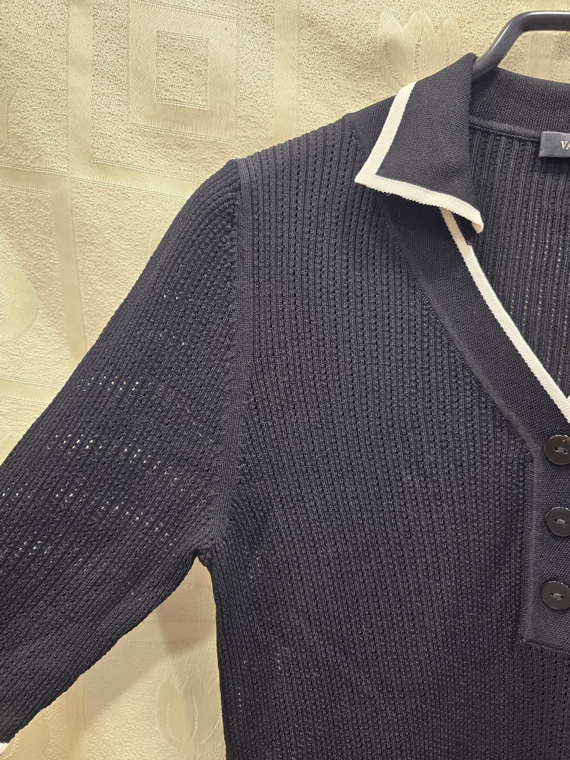 새상품) 발렌시아 니트 카라티 반팔티 S(55) 상품이미지3