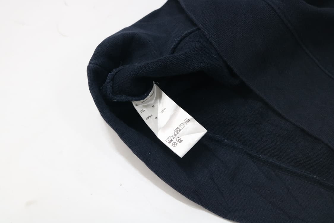 백넘버 빈티지 리퍼비시 레터링 네이비 맨투맨 (M) 상품이미지9