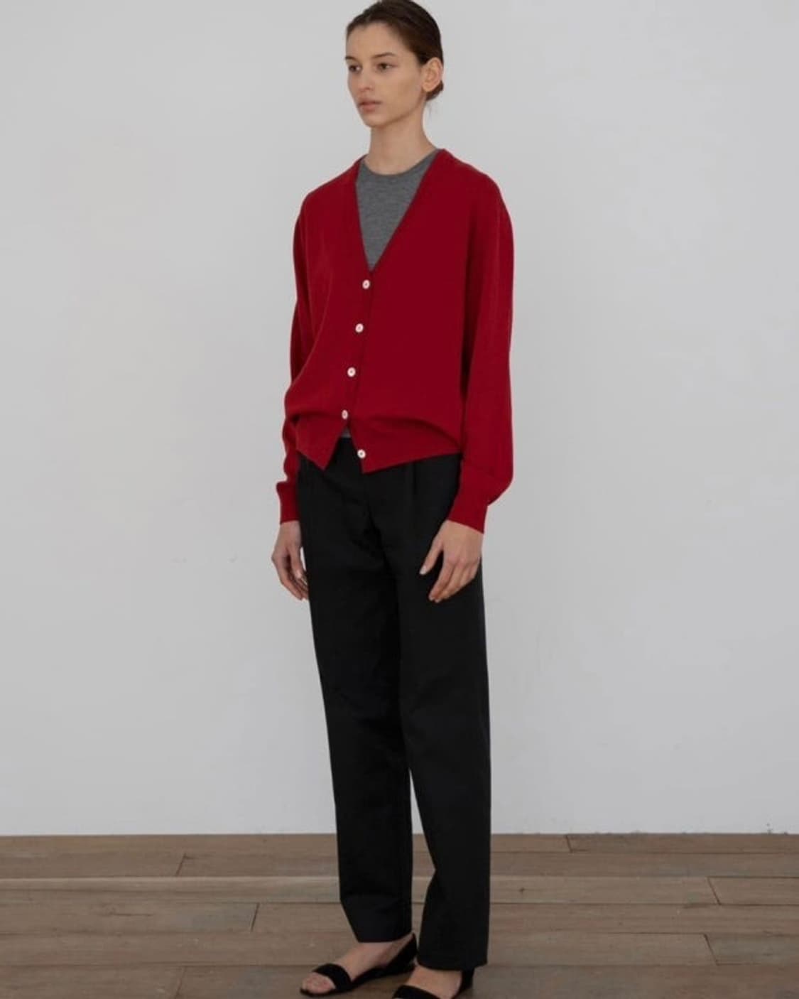 문달 니콜슨 가디건(레드) 상품이미지1