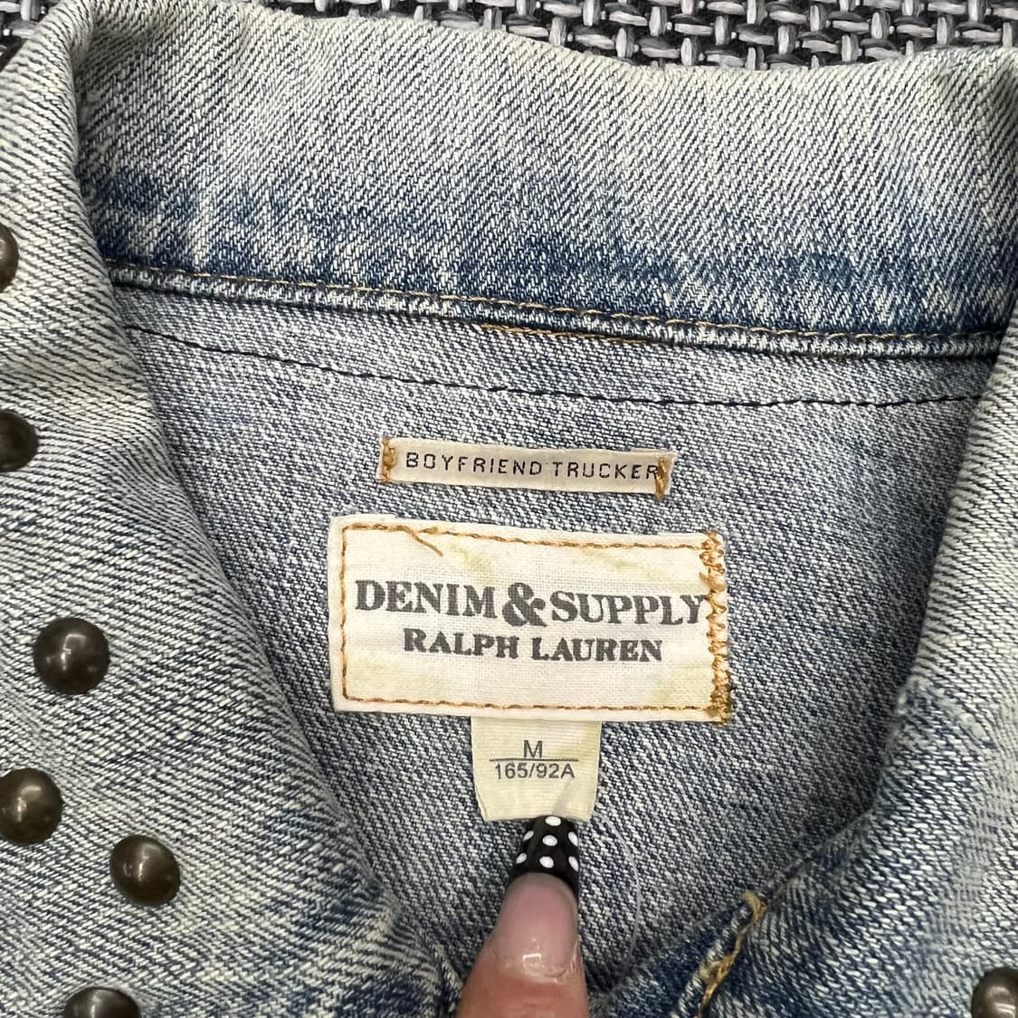 폴로랄프로렌 데님앤서플라이 성조기 스터드 데님자켓 상품이미지3