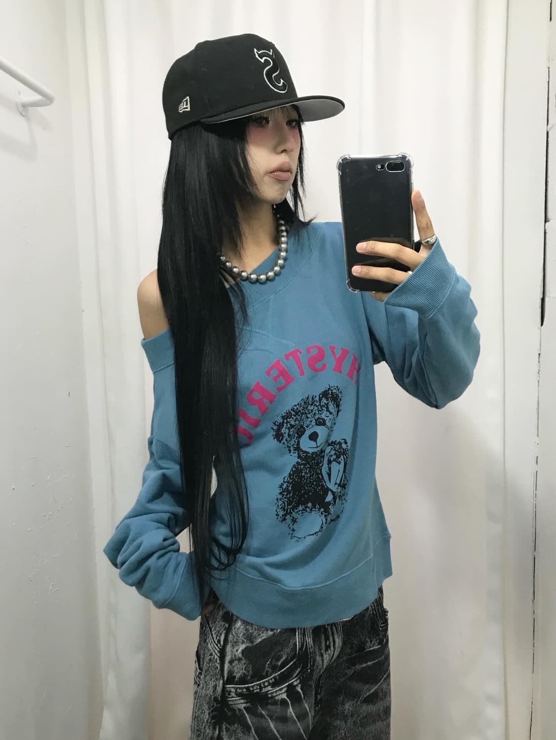 Hysteric Glamour One-Shoulder Sweatshi 상품이미지8