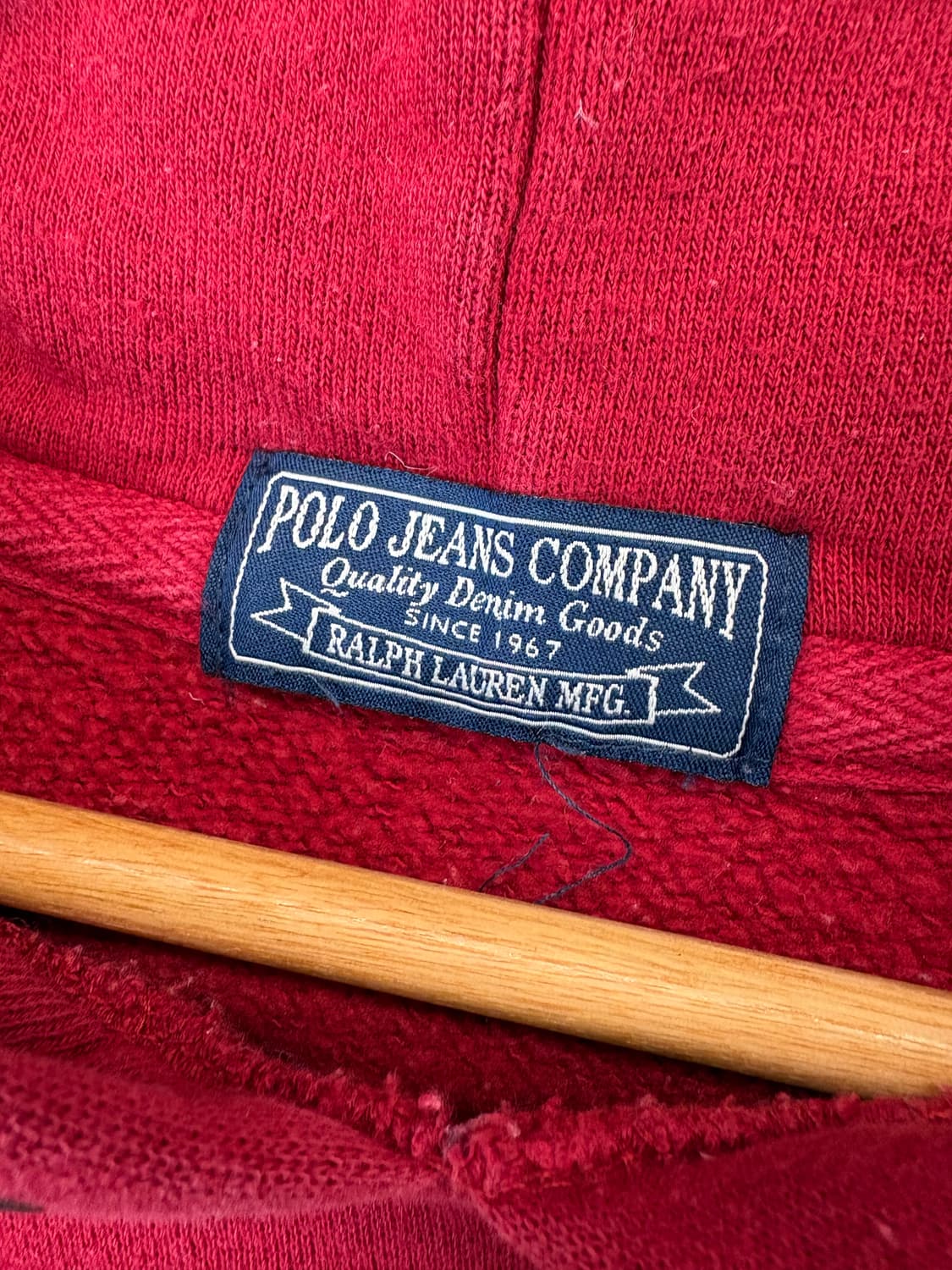 폴로랄프로렌 폴로진스 빈티지 성조기 후드티 레드 상품이미지6