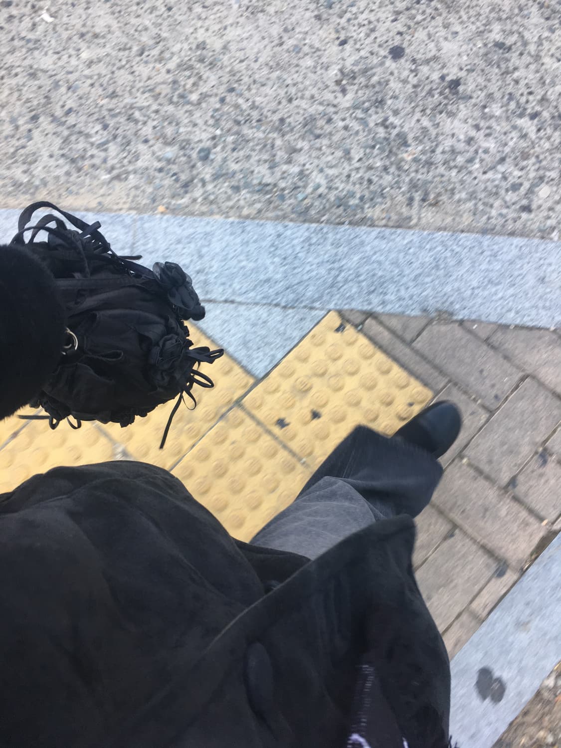 일본빈티지 포테치노 블랙 플라워백 숄더백 크로스백 꼼데st 꽃가방 상품이미지6