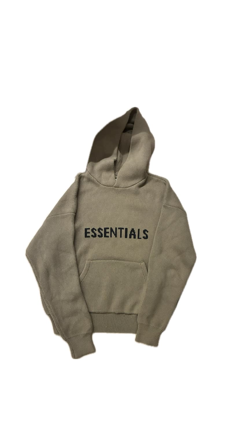 피어오브갓 에센셜 니트 풀오버 후드 카키 s 상품이미지2