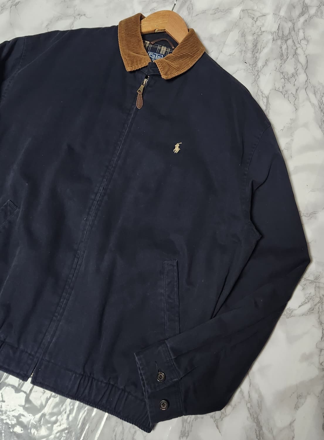 폴로 코듀로이 카라 네이비 코튼 스윙톱 자켓 상품이미지4