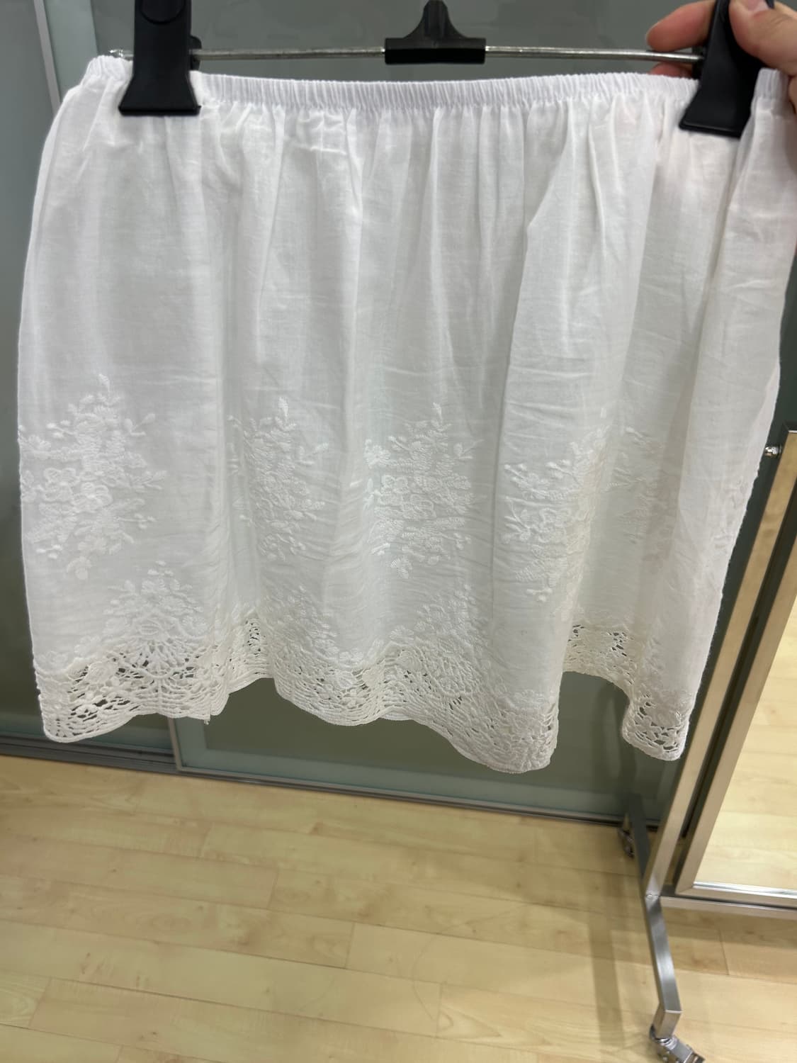 코튼 자수 레이어드 스커트  상품이미지1